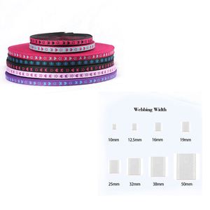 Custom Size Nylon Spandex Polyester Jacquard Thick Elastic Band Custom Color Stripe <b>Webbing</b> - Product Image 6