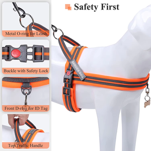 Arnés de Estilo Deportivo para Perros, Reemplazo Más Seguro y Cómodo para el Collar, Arnés Fácil de Ajustar para Perros de Servicio - Product Image 5