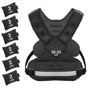 <span class=keywords><strong>Chaleco</strong></span> de pesas ajustable para deportes, equipo de ropa reflectante para correr para nuevos usuarios de <span class=keywords><strong>Amazon</strong></span> - Product Image 4