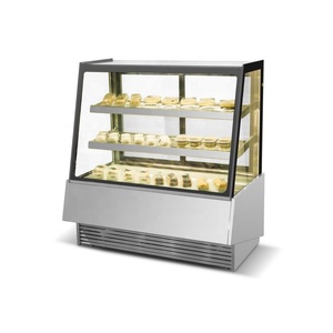 <span class=keywords><strong>Vitrine</strong></span> réfrigérée en verre d'étalage de gâteau de partie supérieure du comptoir commerciale pour des tartes - Product Image 5