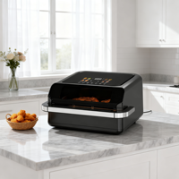 Friteuse à air multifonctionnelle 2-en-1 sans huile, numérique, moderne, de 7,5 L, pour une cuisson saine – Nouveauté usine, vente chaude