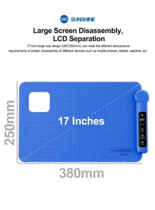 SUNSHINE LS3 Plus 17 pollici schermo LCD separatore intelligente Pad di riscaldamento con controllo della temperatura per la riparazione <span class=keywords><strong>Tablet</strong></span> del telefono cellulare - Product Image 3