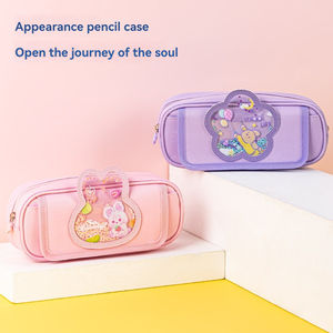 Trousse à crayons Deli BC223 violette avec <span class=keywords><strong>film</strong></span> flash, grande capacité, mignonne, multi-usage, pour filles, sac de papeterie, 192 pièces par carton, haute qualité - Product Image 2