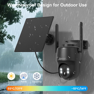Anran กล้องนิรภัยระบบโซล่าร์เซลล์4G LTE, กล้องมองกลางคืนสีความละเอียด2K HD มุมมอง360 ° PTZ เซ็นเซอร์ตรวจจับการเคลื่อนไหว PIR คุยได้2ทางและซิมการ์ด - Product Image 6