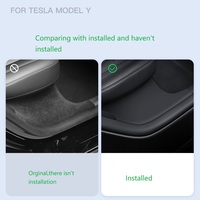 Protector de Umbral de Puerta Delantera y Trasera para Tesla Model Y 2023-2025, Accesorio de Protección para el Umbral de la Puerta