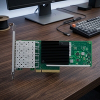 Adaptateur réseau fibre optique PCI Express Intel Quad-Port 10 Gbps X710-DA4 neuf
