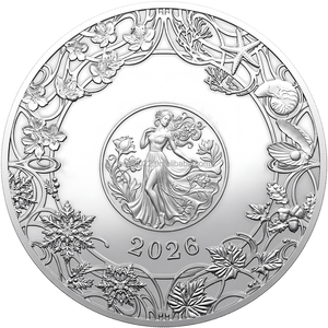 Vier Seizoenen Godin Uitdaging Souvenir Munt 1oz Koperen Ronde Muntjes Kleurrijk Verzilverd - Product Image 6