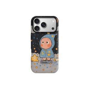 เคสโทรศัพท์ลายการ์ตูน TPU สีดำ สำหรับ iPhone 16 ป้องกันการตกกระแทก - Product Image 2