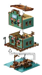 Ensemble de blocs de construction de Noël Urge 30107 Fisherman's Club - Product Image 3