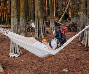 <span class=keywords><strong>Hamaca</strong></span> <span class=keywords><strong>blanca</strong></span> individual para exteriores, viento bohemio, 200kg, rodamiento de carga, equipo de columpio para acampar en el Patio - Product Image 2