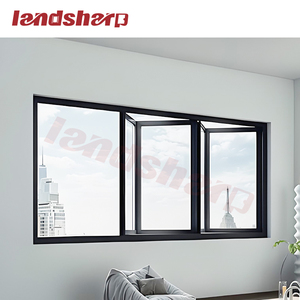 Landsharp Tùy Chỉnh Nhôm Tempered Glass Gấp Cửa Sổ An Toàn Ổ Khóa Cửa Sổ Cho Nhà Nhôm Cửa Sổ - Product Image 2