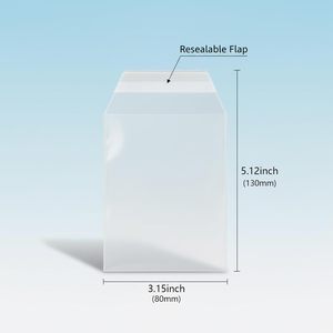 Wholesale 86x137mm Clear PP Resealable Bags 2mil High Transparency Sleeve for Graded <b>Cards</b> - Product Image 3