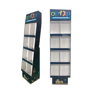 Market Cardboard Stand Up Display Custom Retail Magazine Display Racks Promotion Cardboard Stand POS Display Book Corrugated Greeting Card Display