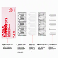 Suppositoires vaginaux à l'acide hyaluronique, hydratant féminin, en blister de 10 capsules de 2,1 g chacune