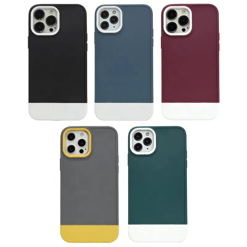 SOMOSTEL — coque de téléphone en plastique résistant aux chocs pour Iphone 13, à Injection, couleur contrastée