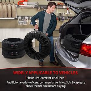 Housse de <span class=keywords><strong>rangement</strong></span> universelle pour pneus de <span class=keywords><strong>voiture</strong></span> Sacs de roues pliables et anti-poussière étanches Protection solaire Accessoires automobiles Housse de protection de rechange - Product Image 6