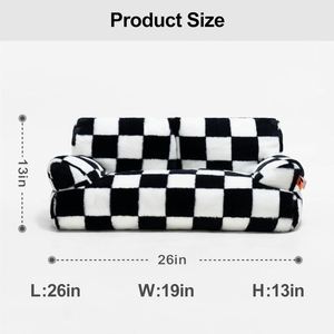 Pet <b>Sofa</b> <b>Bed</b> with PP Cotton Milk Fluff Filling Washable Removable Cover for Dogs Cats Small Animals Luxury - Product Image 5