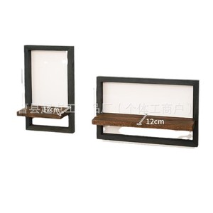 Wooden <b>Picture</b> <b>Frame</b> Wall Shelf <b>Square</b> Floating Shelf Living Room Decoration Solid Wood Multipurpose Wall Mounted Type - Product Image 5