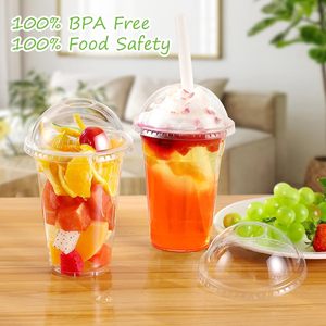 แก้วน้ำพลาสติกใส PP ขนาด 700 มล. สำหรับเครื่องดื่มร้อน/เย็น พร้อมฝาปิด สกรีนโลโก้ได้ ลดราคาพิเศษ - Product Image 2