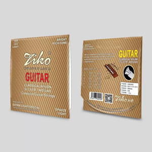 <span class=keywords><strong>Cordes</strong></span> de <span class=keywords><strong>guitare</strong></span> <span class=keywords><strong>classique</strong></span> à tension normale, 1ère à 6ème, en nylon transparent, plaquées cuivre, avec revêtement antirouille - Product Image 1