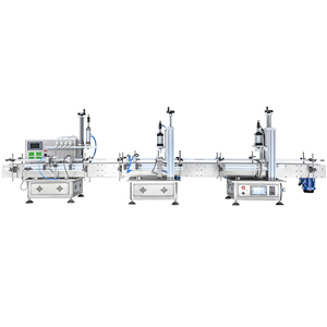 Fully Automatic Filling And Screw Capping Line For Perfume Essential <b>Oil</b> Cosmetic Bottle With Conveyor Auto Cap Feeder - Product Image 1