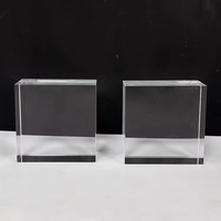 Bloc carré en cristal optique K9 personnalisé de 1 à 200 mm, guide de lumière, prisme
