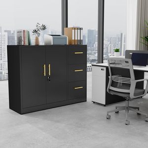 Văn phòng Kim Loại Tủ hồ sơ thép tủ lưu trữ tập tin với 2 cửa có thể điều chỉnh 1 kệ <span class=keywords><strong>3</strong></span> ngăn kéo cho nhà để xe hoặc hội thảo - Product Image 3