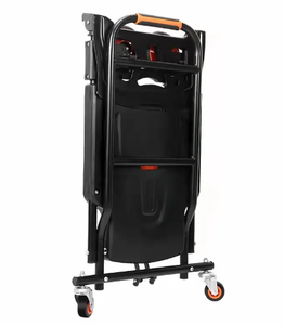 Chariot à main pliable à quatre roues en alliage d'aluminium robuste, chariot utilitaire à plateforme roulante OEM pour entrepôt et outils de shopping - Product Image 4