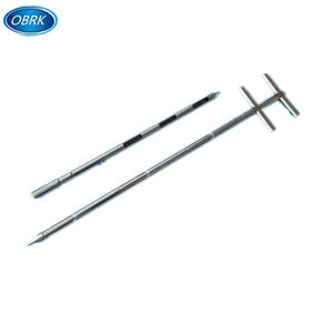 Diskon kualitas baik Top penjual kustom baja nirkarat T Tee pegangan sampling tanah contoh untuk golf rumput padang rumput - Product Image 3