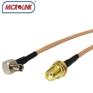 Divisor Tipo <span class=keywords><strong>Y</strong></span> SMA Hembra a Doble Conector Macho TS9 CRC9, <span class=keywords><strong>Cable</strong></span> de Extensión RF RG316 - Product Image 3