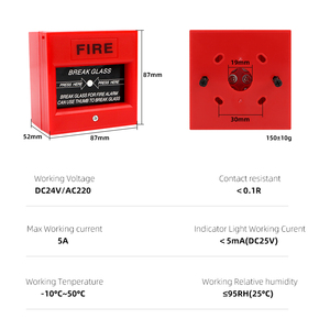Nút khẩn cấp kính vỡ bằng tay báo cháy - Product Image 2