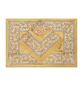 ชุด2025ทำด้วยมือเสื่อปูพร้อมผ้าเช็ดปากชุดตกแต่งบ้านลายดอกไม้ทำด้วยมือสไตล์อินเดีย - Product Image 1