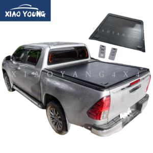 ฝาปิดกระบะท้าย4ชิ้นล็อกสองชั้นฝาลูกกลิ้งอลูมิเนียมสำหรับ2024ไทรทัน Hilux Revo <span class=keywords><strong>Ranger</strong></span> Dmax - Product Image 4