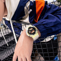 TIMEARTX Jam Tangan Kuarsa Pria Mewah Jam Tangan Kasual Bisnis Dial Multifungsi Kronograf Tahan Air Plastik TA-4370