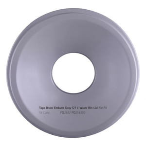 Coperchio per bidone della spazzatura Tapa Brute Embudo Gray 121 L compatibile con Cubo FG2632 FG354300 - Product Image 2