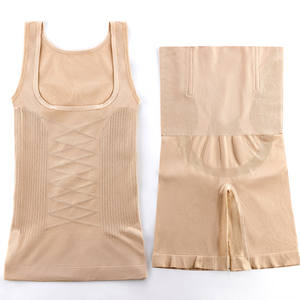 Servizio personalizzato due pezzi reggiseno e Leggings Shapewear Set addominale ad alta compressione donna body Shapewear per le donne - Product Image 1