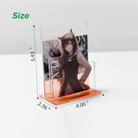 Support de Présentation de Figurines d'Anime en Acrylique Personnalisé OEM pour Bureau avec Base Colorée