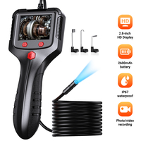 Caméra endoscopique industrielle portable ZCF avec écran LCD IPS HD de 2,4 pouces, boroscope étanche IP67 pour inspection de moteurs et de tuyaux, OEM ODM