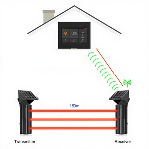 Detector Infrarrojo Activo Inalámbrico <span class=keywords><strong>para</strong></span> <span class=keywords><strong>Exteriores</strong></span>, 150m de Alcance, Material ABS, Sistema de Seguridad <span class=keywords><strong>para</strong></span> el Hogar - Product Image 4