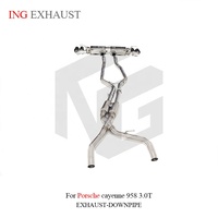 Échappement Valvetronic en acier inoxydable ING pour Porsche Cayenne 958 3.0T – Pièces de performance pour SUV à montage direct et haut débit – Vente en gros