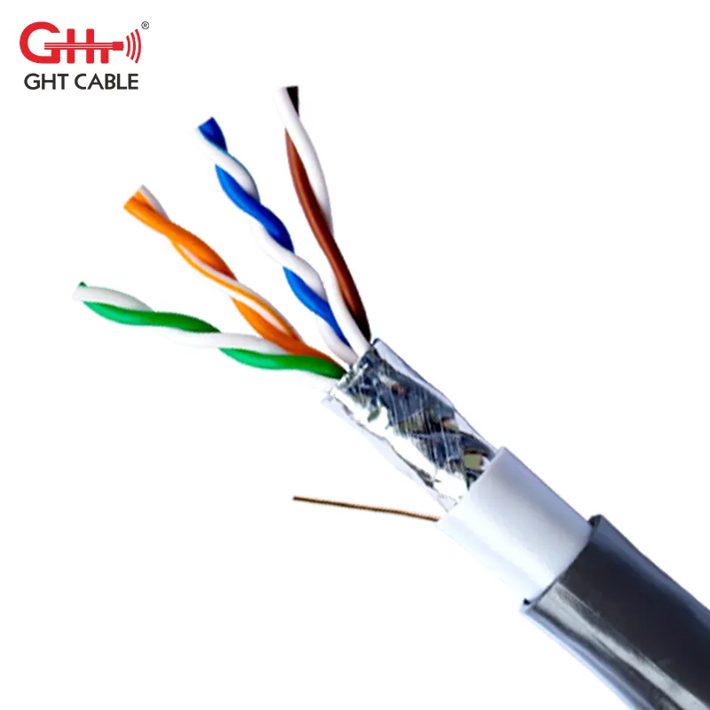 Solid copper Cat5e/Cat6/Cat6a/cat7 cable price per meters communication cable