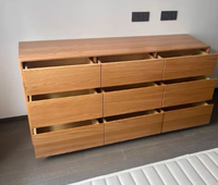 Meuble de bureau en teck de haute qualité, réglable en hauteur, design moderne, avec tiroir, disponible pour le bureau à domicile, l'appartement, la chambre à coucher