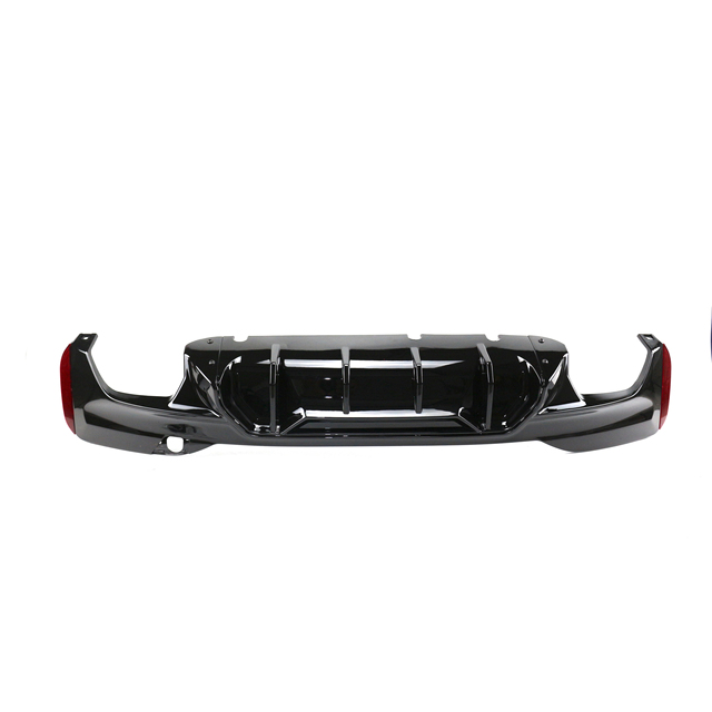 Competition Rear Diffuser Car Rear Bumper Lip Gloss Black ABS Plastic Rear Diffuser for BMW 5 Series G30 2018 2019 2020
