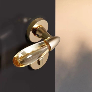 Serrure de porte d'hôtel et d'appartement, mécanismes de contrôle symétriques pour entrée d'appartement et chambre d'hôtel, ensembles de poignées à levier, barres de traction, matrice - Product Image 5