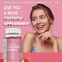 Gummies véganes de biotine et collagène pour la beauté des cheveux, de la peau et des ongles, marque privée OEM d'usine