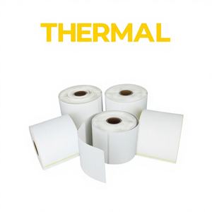 Rollos de Etiquetas Térmicas de PVC de 4x6 Pulgadas, Paquete de 40 Rollos, 400 Etiquetas por Rollo, Etiquetas Autoadhesivas con Código de Barras para Compras - Product Image 1