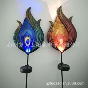 Lámpara Solar LED con Diseño de Llama, para Jardín, Resistente al Agua, con Panel Solar Monocristalino de 6V Incluido - Product Image 2