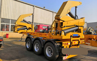 Remorque porte-conteneurs à chargement latéral MQG37A 37 tonnes, camion porte-conteneurs à chargement latéral, grue de levage en stock