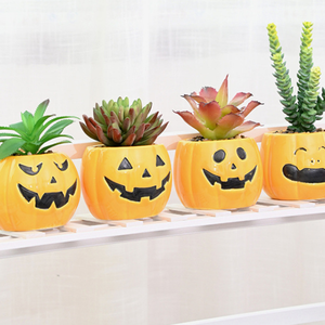 กระถางต้นไม้เซรามิกดีไซน์เองลายแมวดำ<span class=keywords><strong>ผี</strong></span>ฟักทองน่ารักสำหรับปลูกต้นไม้ขนาดเล็กในวันฮาโลวีน - Product Image 2