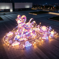 Lanternes artisanales Heritage, lumières paysagères, éclairage décoratif extérieur pour les villes touristiques, les places commerciales, les sites de visites nocturnes